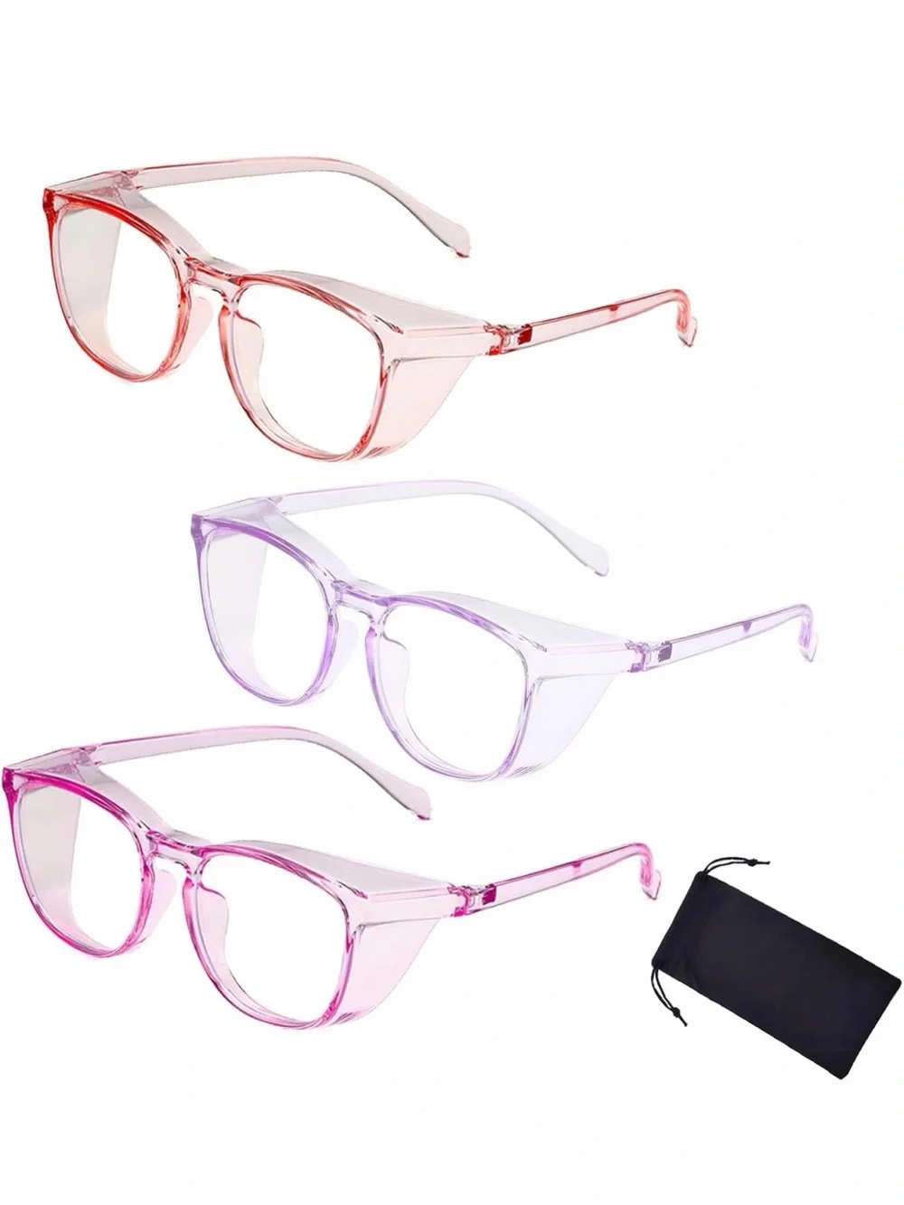 3 PCS Safety Glasses Goggles For Women Nurses Protective Eyewear,Anti Fog Saf...